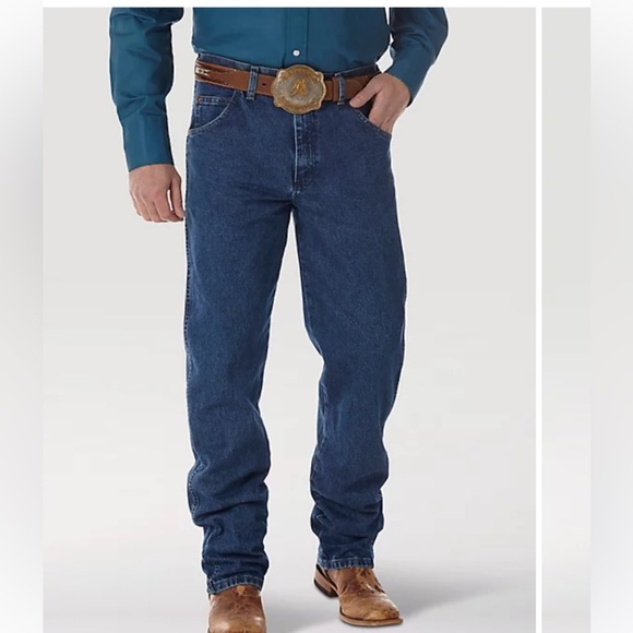 WRANGLER 31 COWBOY CUT 100% COTTON JEANS SIZE 35/34 - Picture 2 of 11